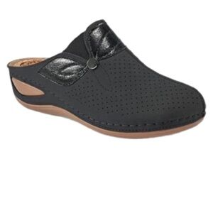 Ecetana Women’s Mules Clogs platform slip-on comfortable sandals bubbles footbed